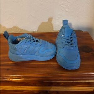 Adidas Blue Low-Top Sneakers with Chunky Sole